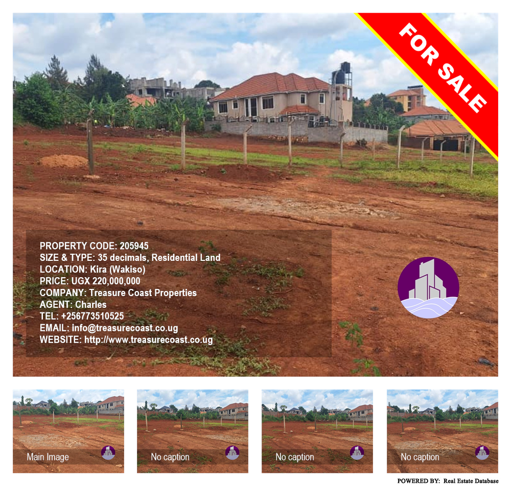 Residential Land  for sale in Kira Wakiso Uganda, code: 205945