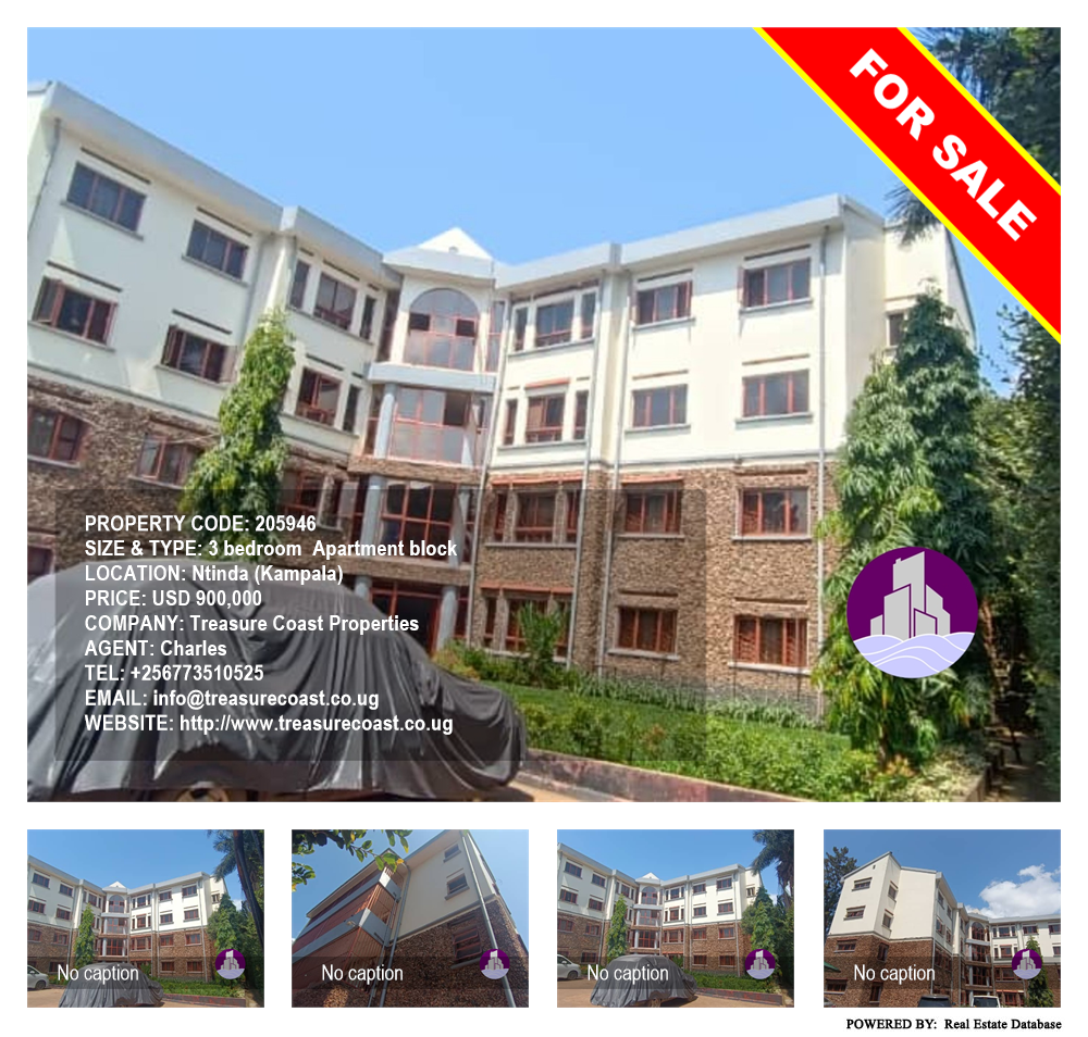 3 bedroom Apartment block  for sale in Ntinda Kampala Uganda, code: 205946