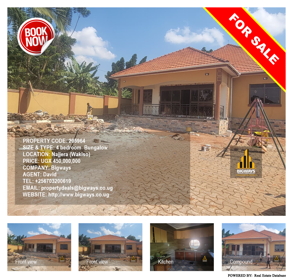 4 bedroom Bungalow  for sale in Najjera Wakiso Uganda, code: 205964