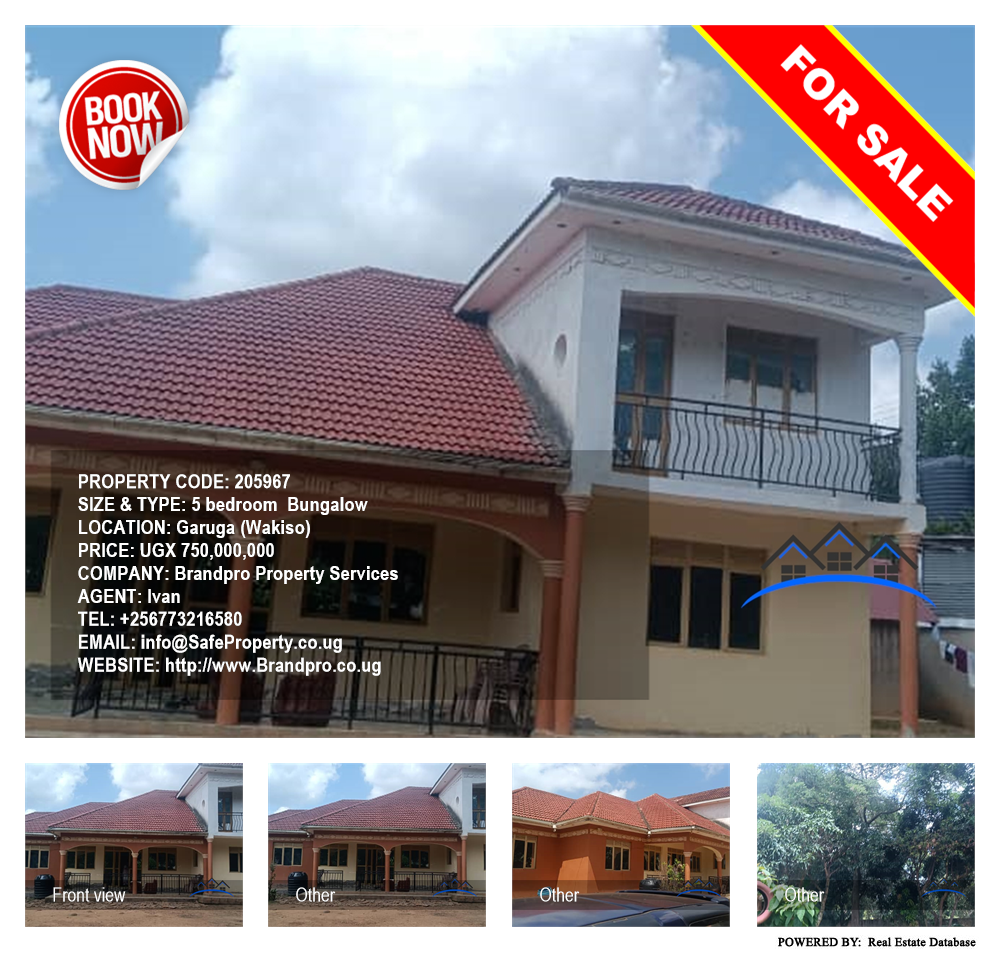 5 bedroom Bungalow  for sale in Garuga Wakiso Uganda, code: 205967