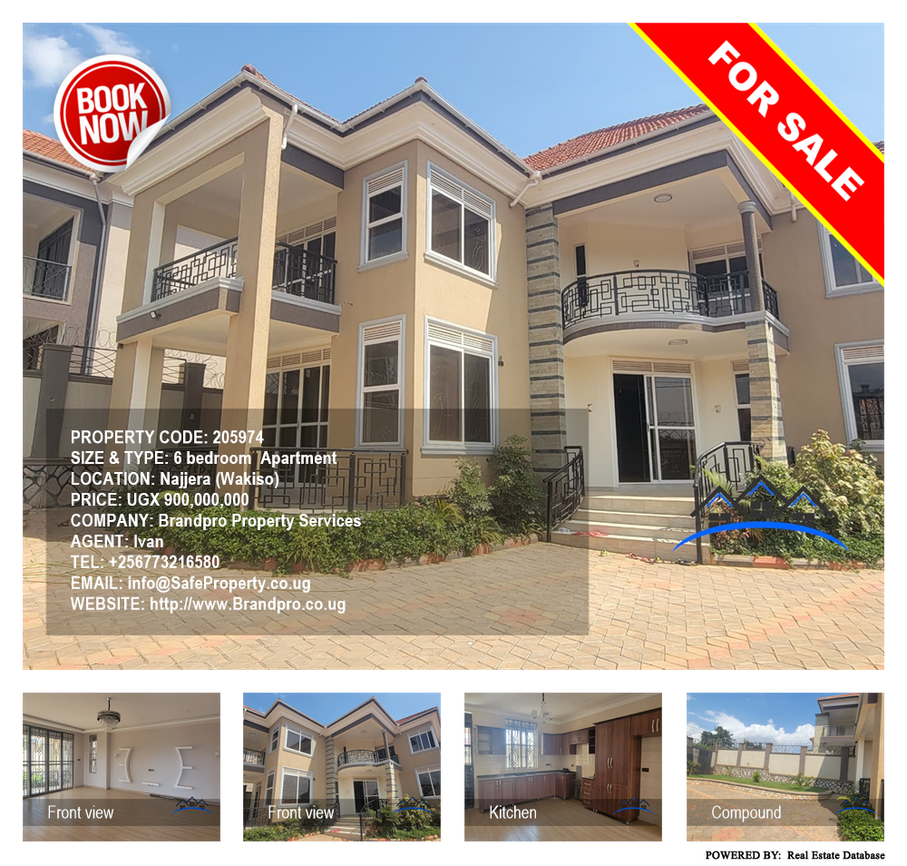 6 bedroom Apartment  for sale in Najjera Wakiso Uganda, code: 205974