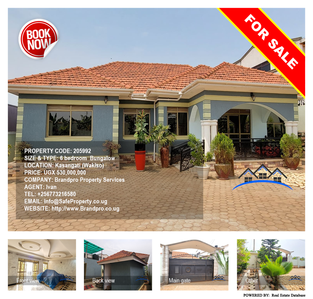 6 bedroom Bungalow  for sale in Kasangati Wakiso Uganda, code: 205992