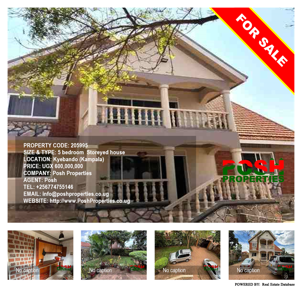 5 bedroom Storeyed house  for sale in Kyebando Kampala Uganda, code: 205995