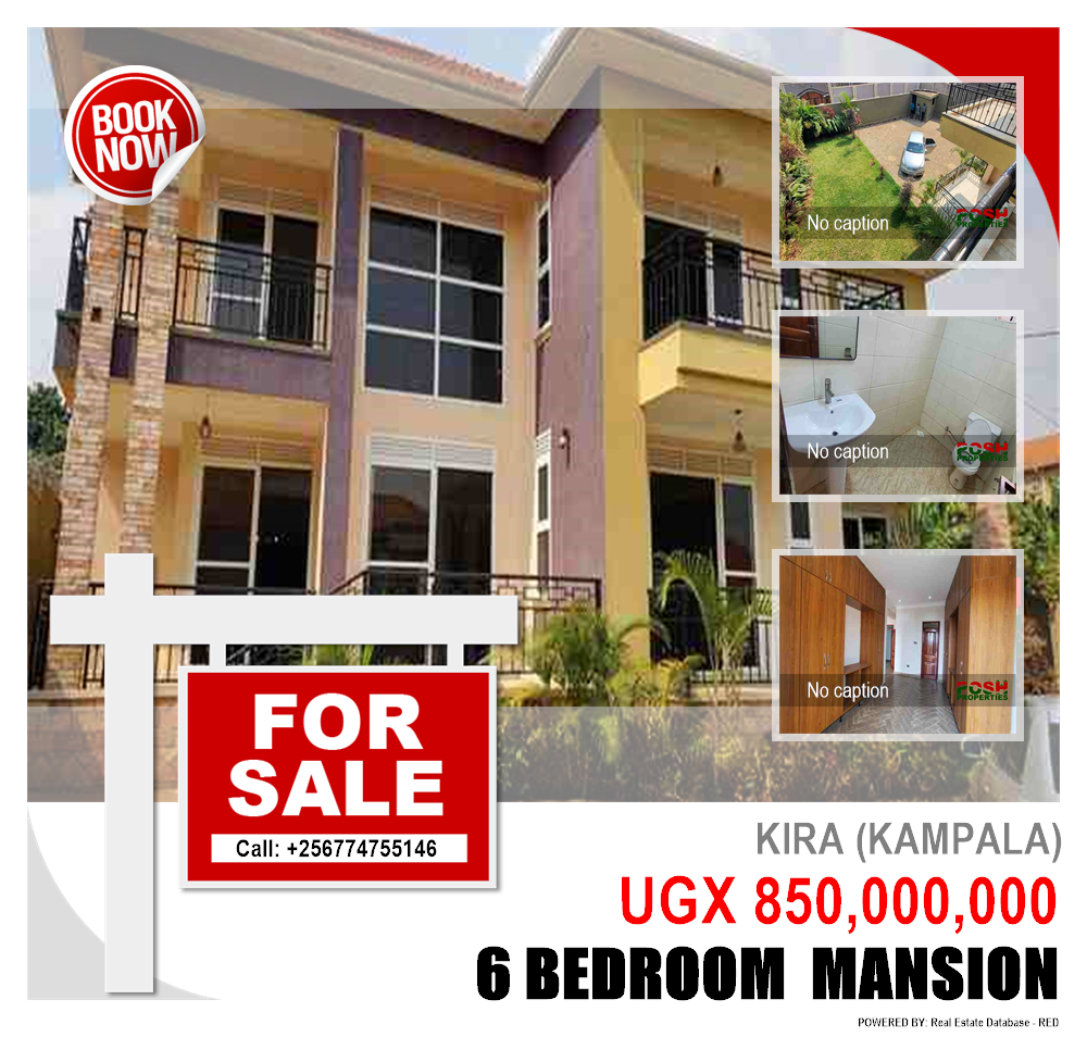 6 bedroom Mansion  for sale in Kira Kampala Uganda, code: 206002