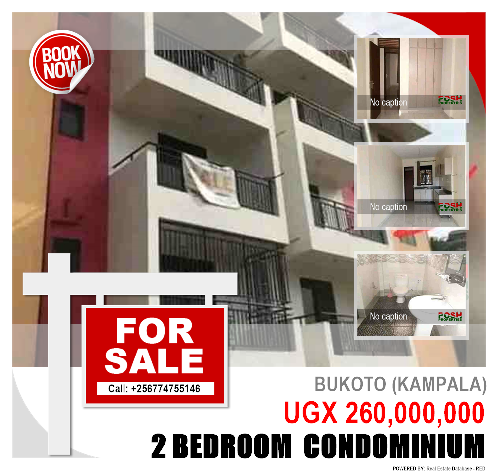 2 bedroom Condominium  for sale in Bukoto Kampala Uganda, code: 206020
