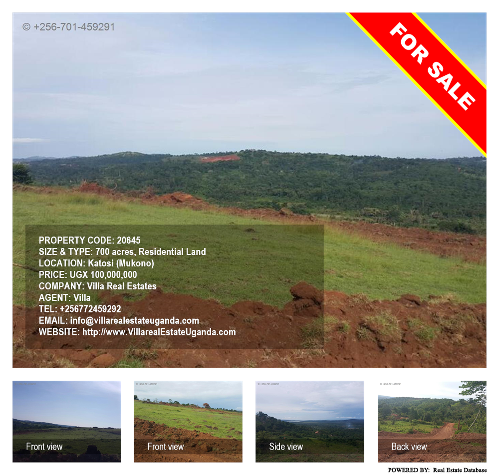 Residential Land  for sale in Katosi Mukono Uganda, code: 20645