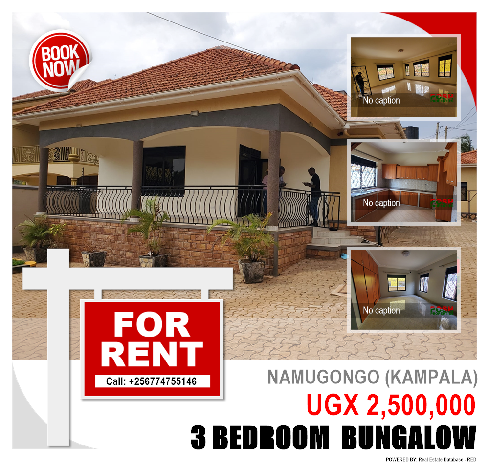 3 bedroom Bungalow  for rent in Namugongo Kampala Uganda, code: 207022