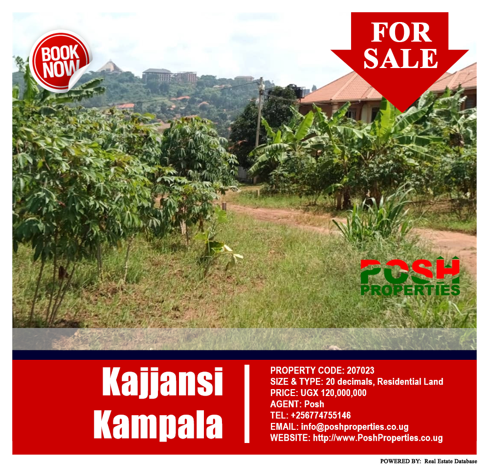 Residential Land  for sale in Kajjansi Kampala Uganda, code: 207023