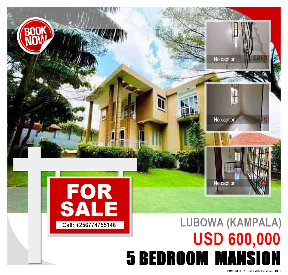 5 bedroom Mansion  for sale in Lubowa Kampala Uganda, code: 207028