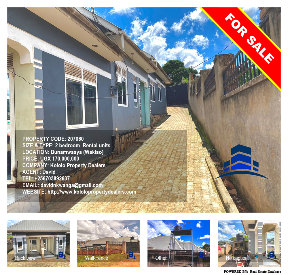 2 bedroom Rental units  for sale in Bunamwaaya Wakiso Uganda, code: 207060
