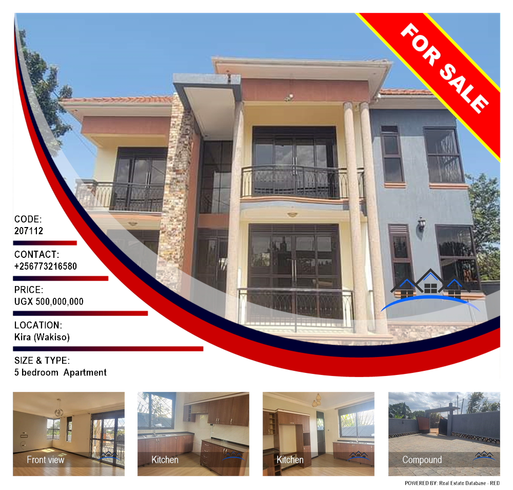 5 bedroom Apartment  for sale in Kira Wakiso Uganda, code: 207112