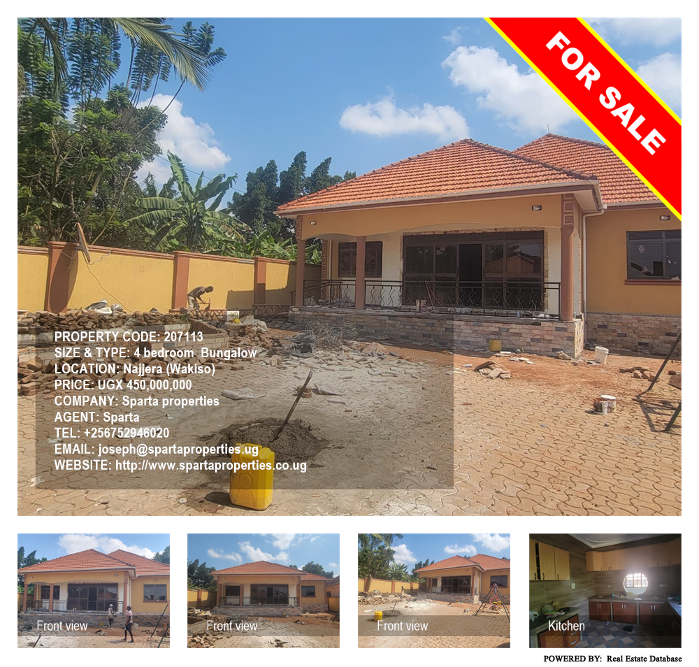 4 bedroom Bungalow  for sale in Najjera Wakiso Uganda, code: 207113