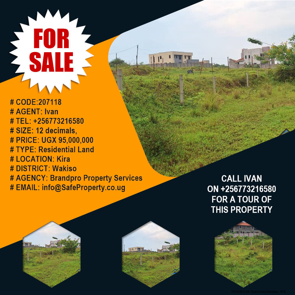 Residential Land  for sale in Kira Wakiso Uganda, code: 207118