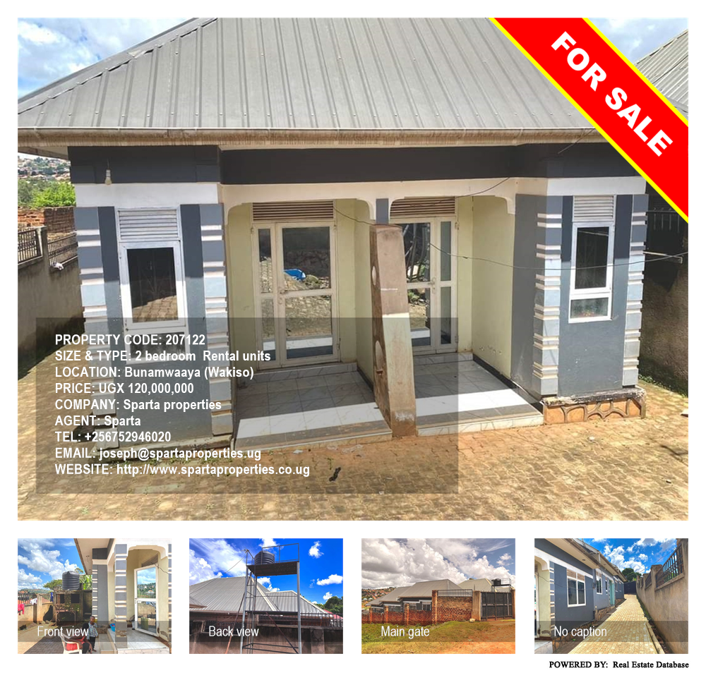 2 bedroom Rental units  for sale in Bunamwaaya Wakiso Uganda, code: 207122