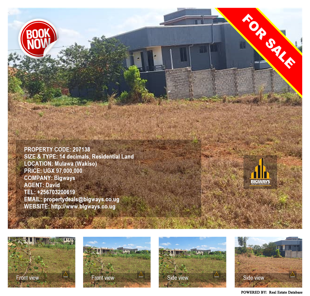 Residential Land  for sale in Mulawa Wakiso Uganda, code: 207138