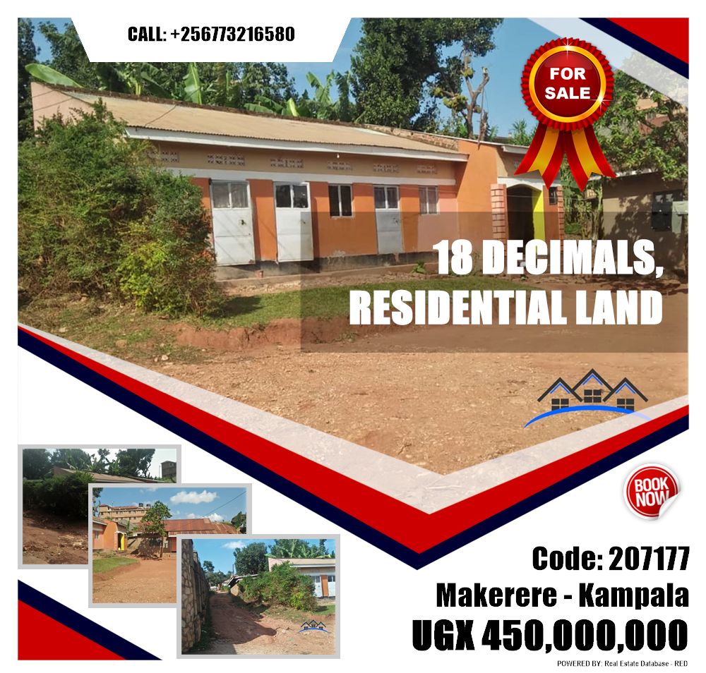 Residential Land  for sale in Makerere Kampala Uganda, code: 207177