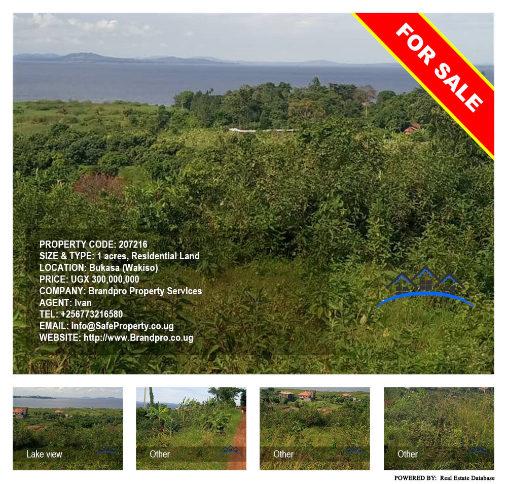 Residential Land  for sale in Bukasa Wakiso Uganda, code: 207216