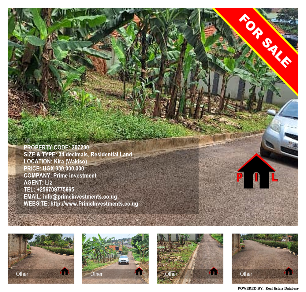 Residential Land  for sale in Kira Wakiso Uganda, code: 207230