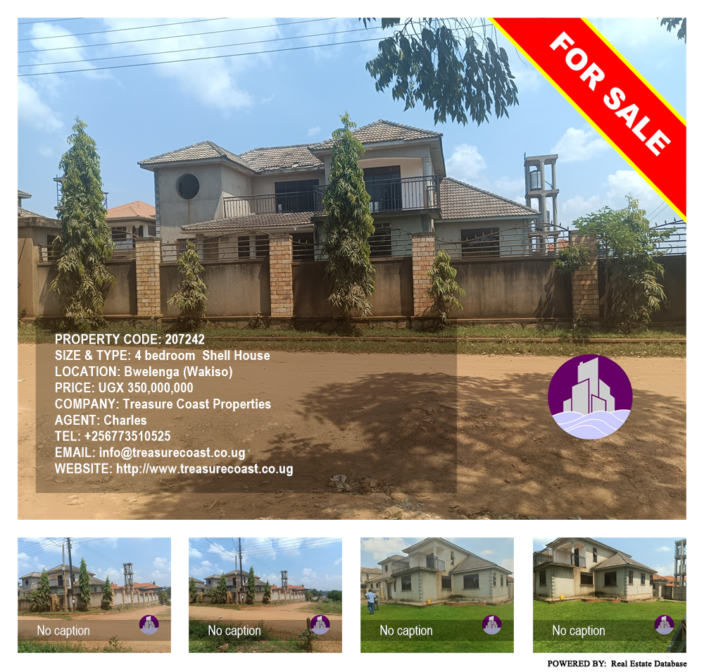 4 bedroom Shell House  for sale in Bwelenga Wakiso Uganda, code: 207242