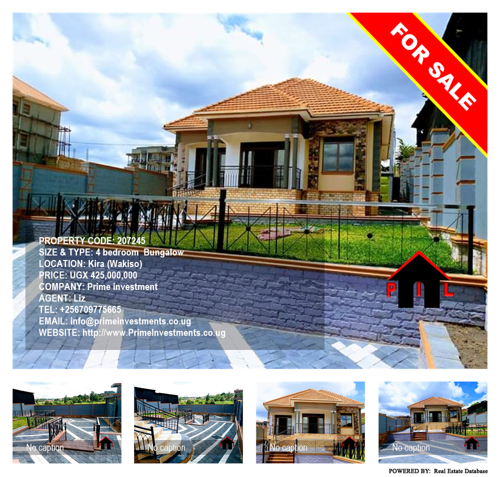 4 bedroom Bungalow  for sale in Kira Wakiso Uganda, code: 207245