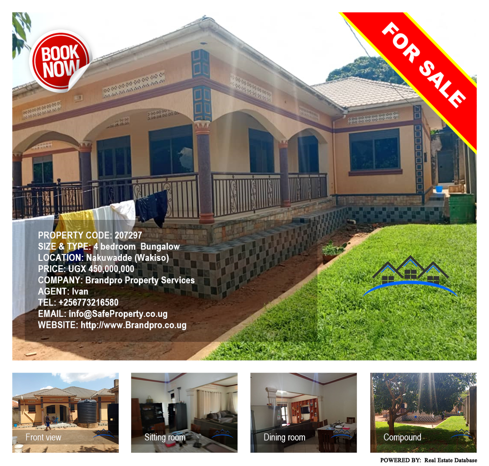 4 bedroom Bungalow  for sale in Nakuwadde Wakiso Uganda, code: 207297