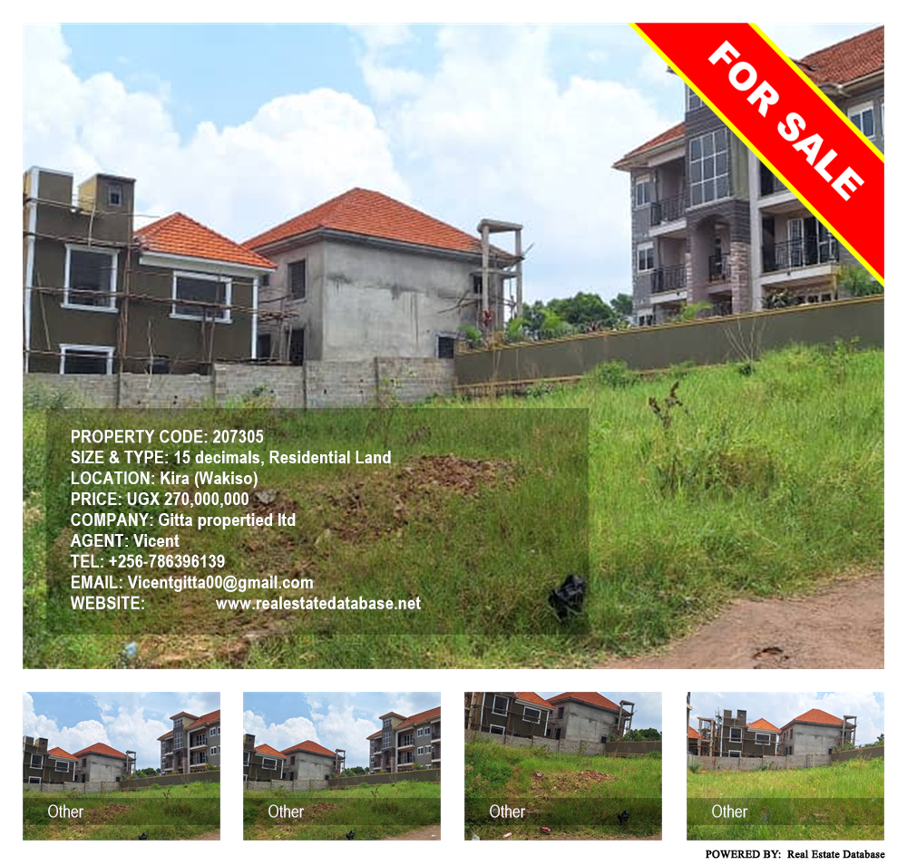 Residential Land  for sale in Kira Wakiso Uganda, code: 207305
