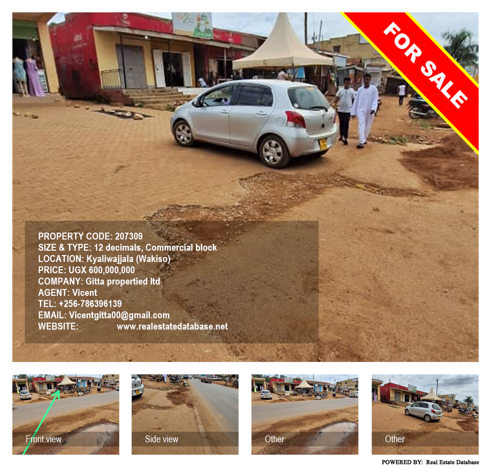 Commercial block  for sale in Kyaliwajjala Wakiso Uganda, code: 207309