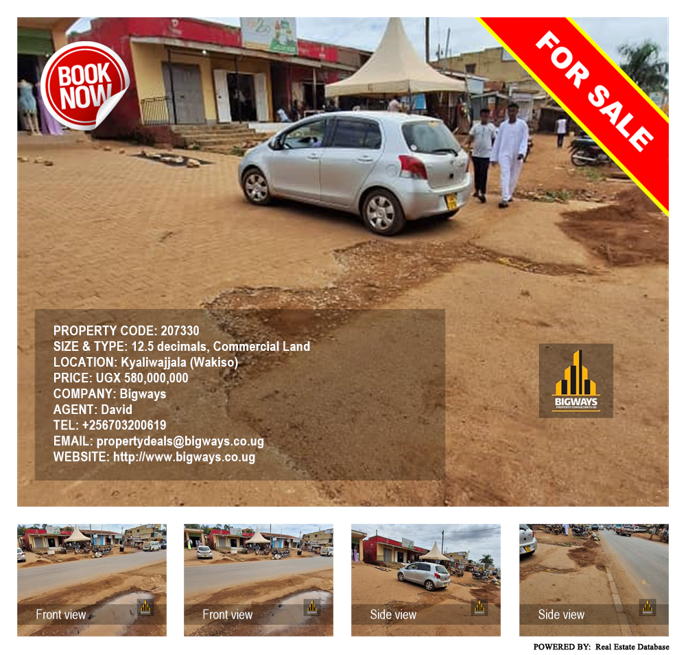 Commercial Land  for sale in Kyaliwajjala Wakiso Uganda, code: 207330