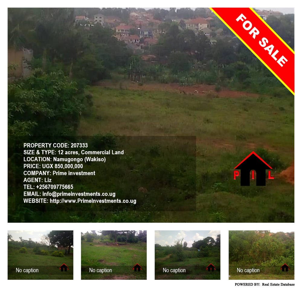 Commercial Land  for sale in Namugongo Wakiso Uganda, code: 207333