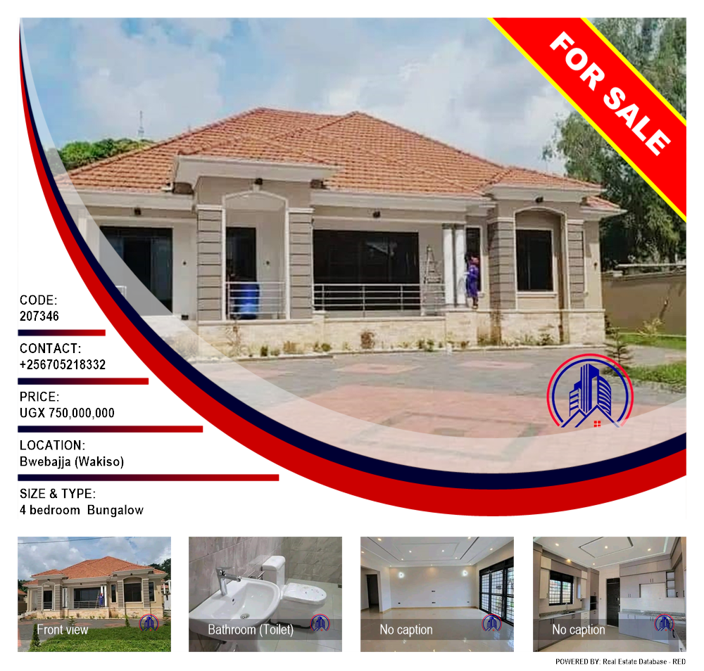 4 bedroom Bungalow  for sale in Bwebajja Wakiso Uganda, code: 207346
