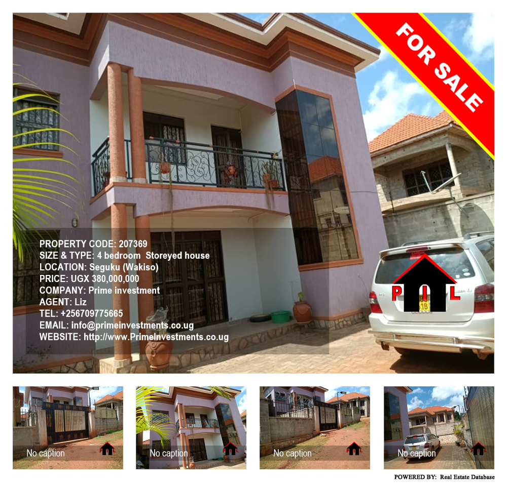 4 bedroom Storeyed house  for sale in Seguku Wakiso Uganda, code: 207369