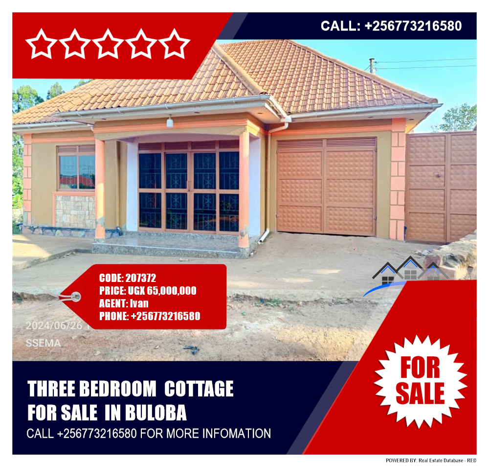 3 bedroom Cottage  for sale in Buloba Wakiso Uganda, code: 207372