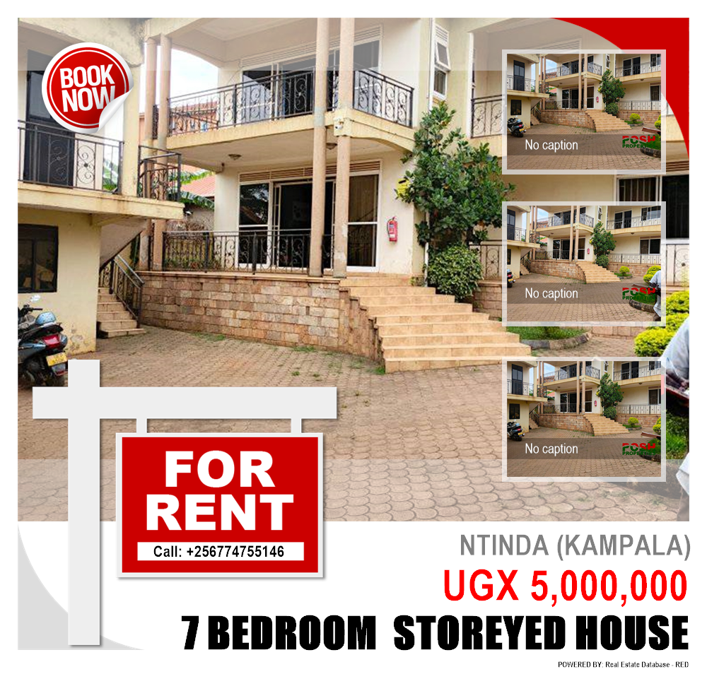 7 bedroom Storeyed house  for rent in Ntinda Kampala Uganda, code: 207382