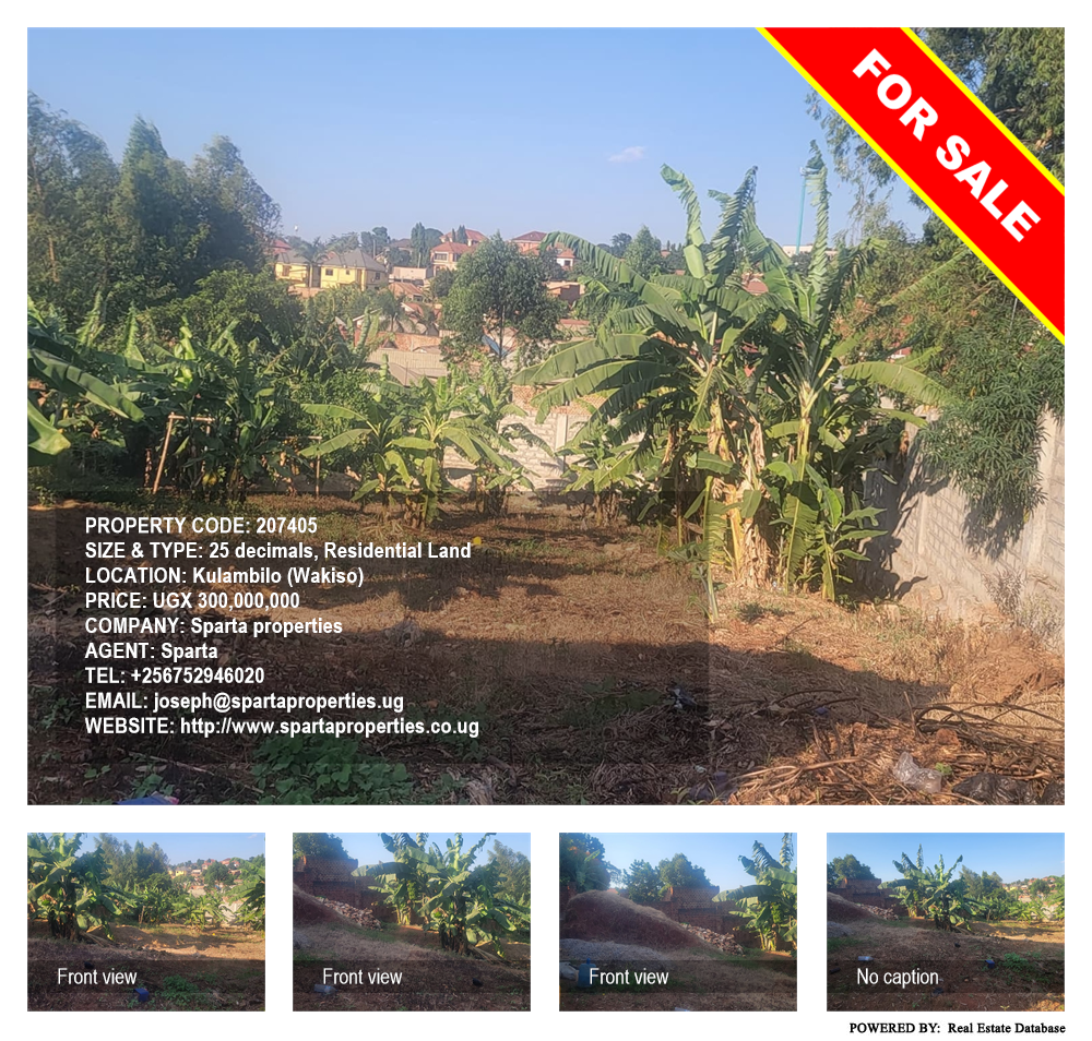 Residential Land  for sale in Kulambilo Wakiso Uganda, code: 207405