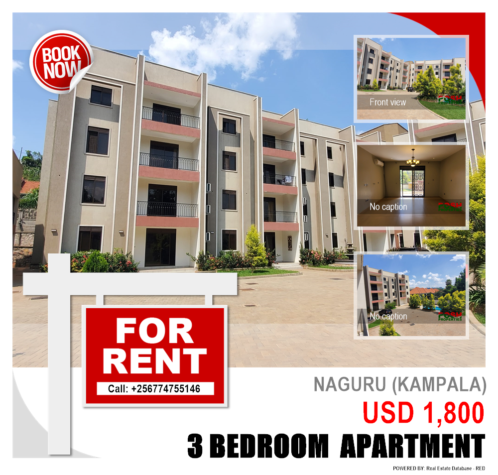 3 bedroom Apartment  for rent in Naguru Kampala Uganda, code: 207413