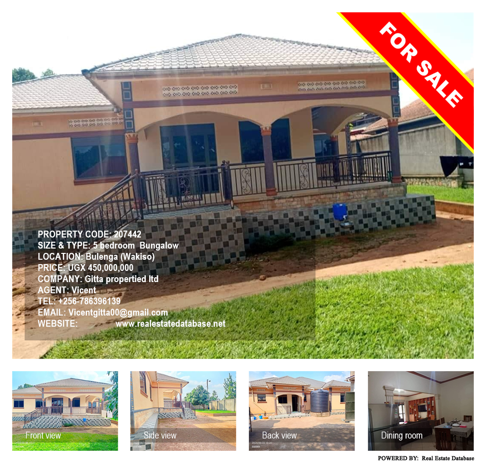 5 bedroom Bungalow  for sale in Bulenga Wakiso Uganda, code: 207442