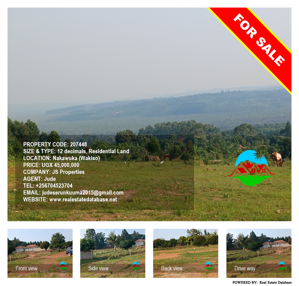 Residential Land  for sale in Nakawuka Wakiso Uganda, code: 207448