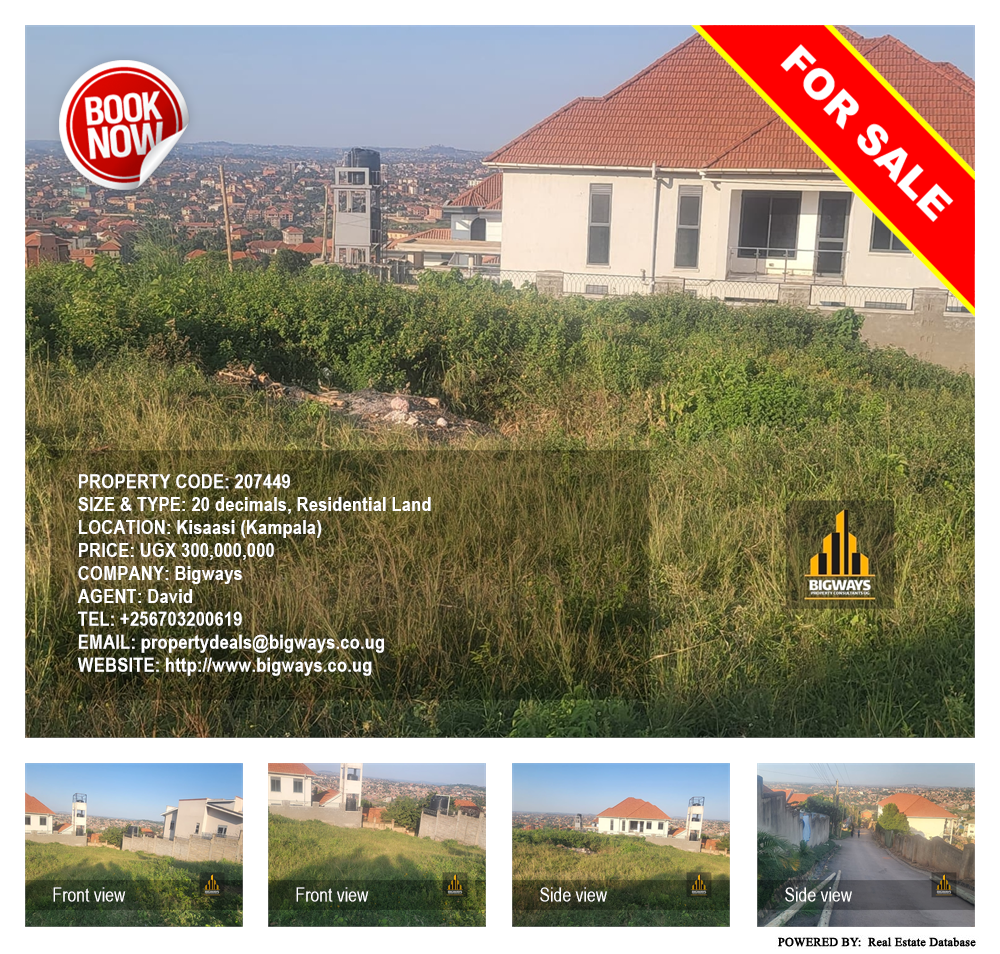 Residential Land  for sale in Kisaasi Kampala Uganda, code: 207449