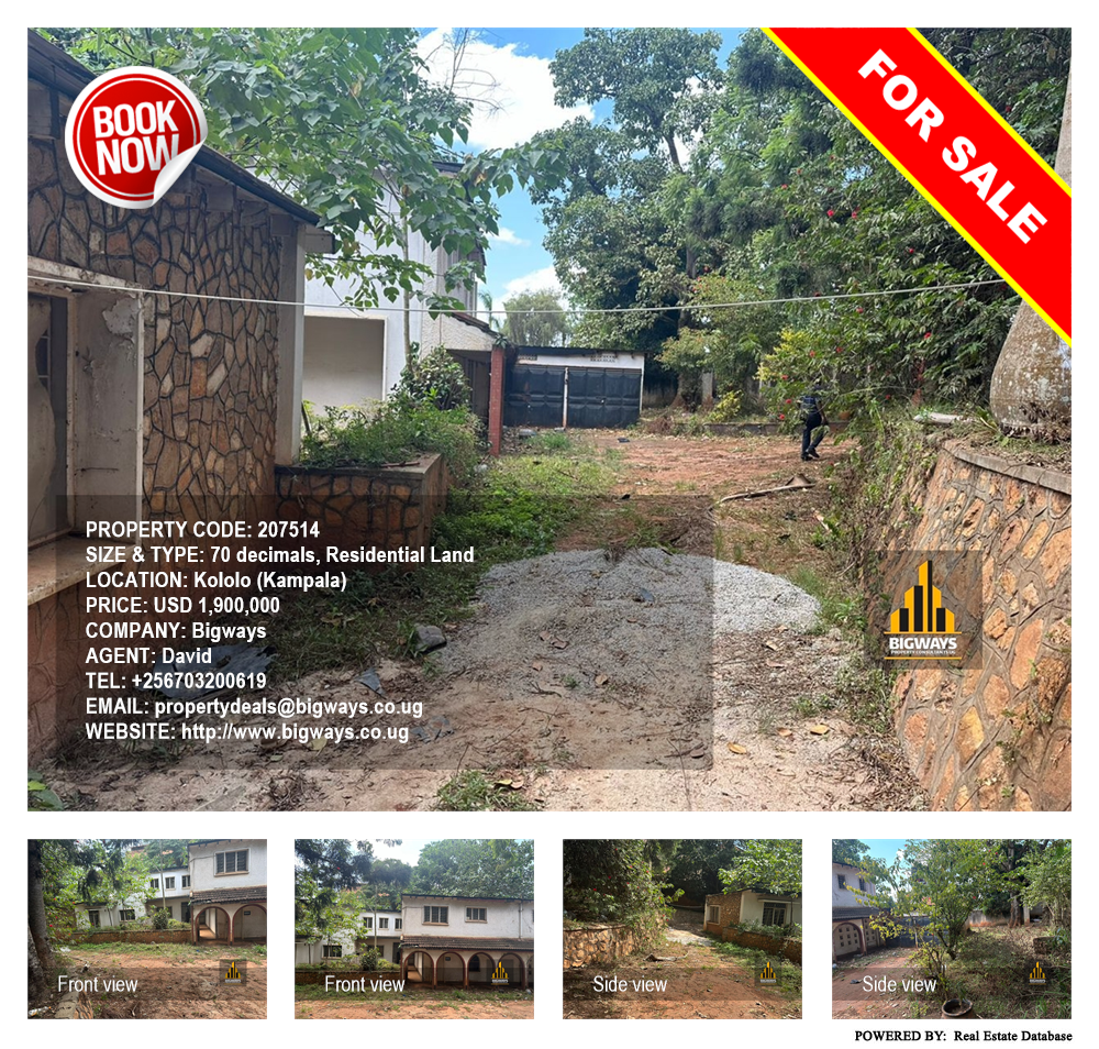 Residential Land  for sale in Kololo Kampala Uganda, code: 207514