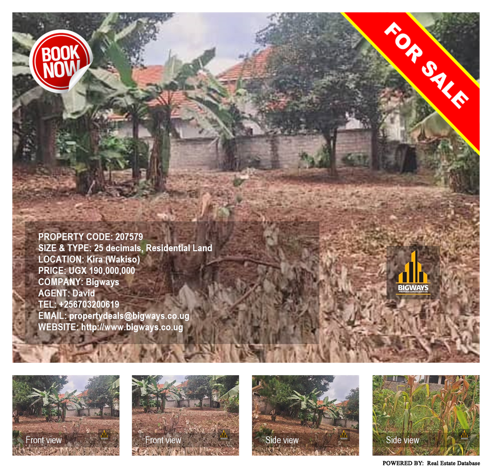 Residential Land  for sale in Kira Wakiso Uganda, code: 207579