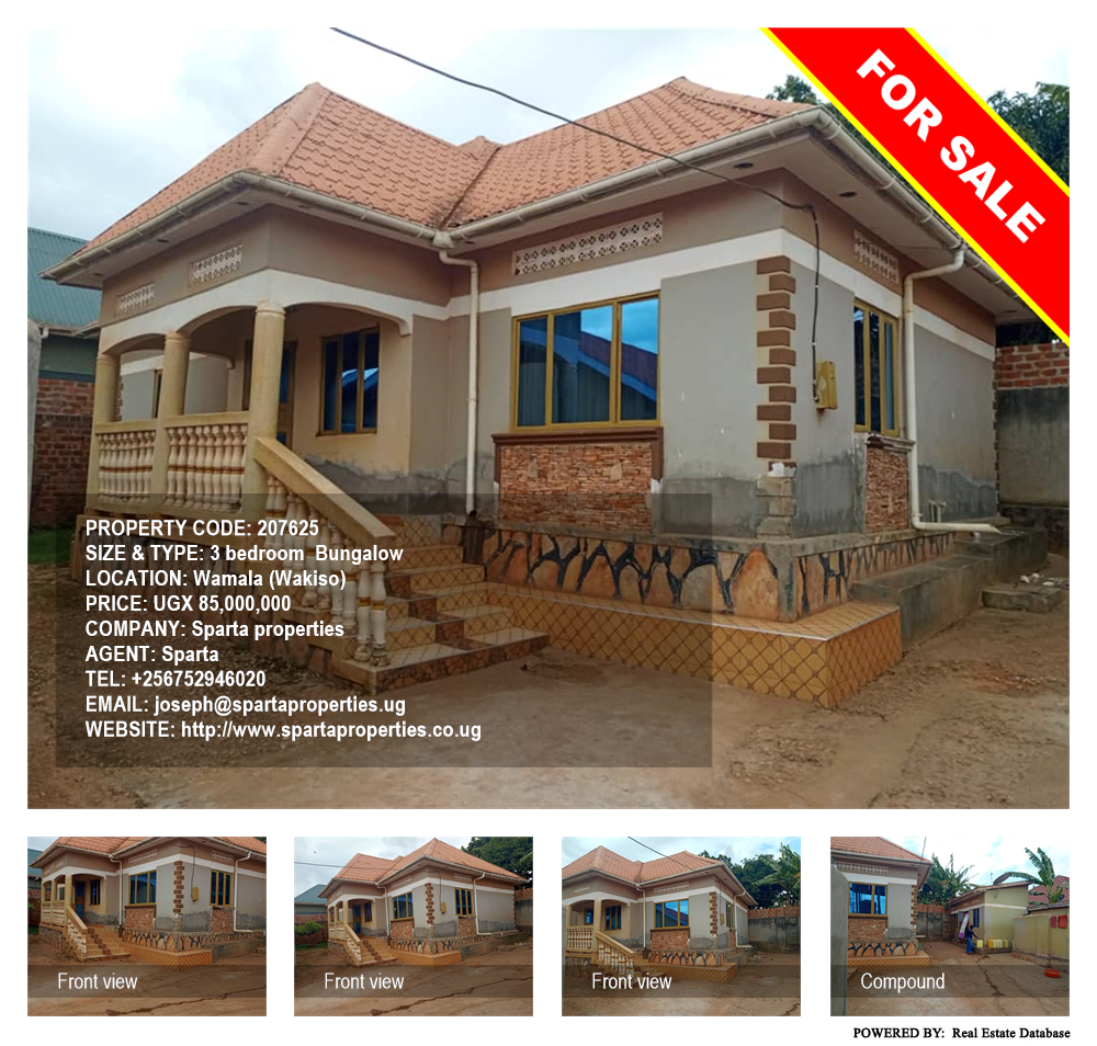 3 bedroom Bungalow  for sale in Wamala Wakiso Uganda, code: 207625