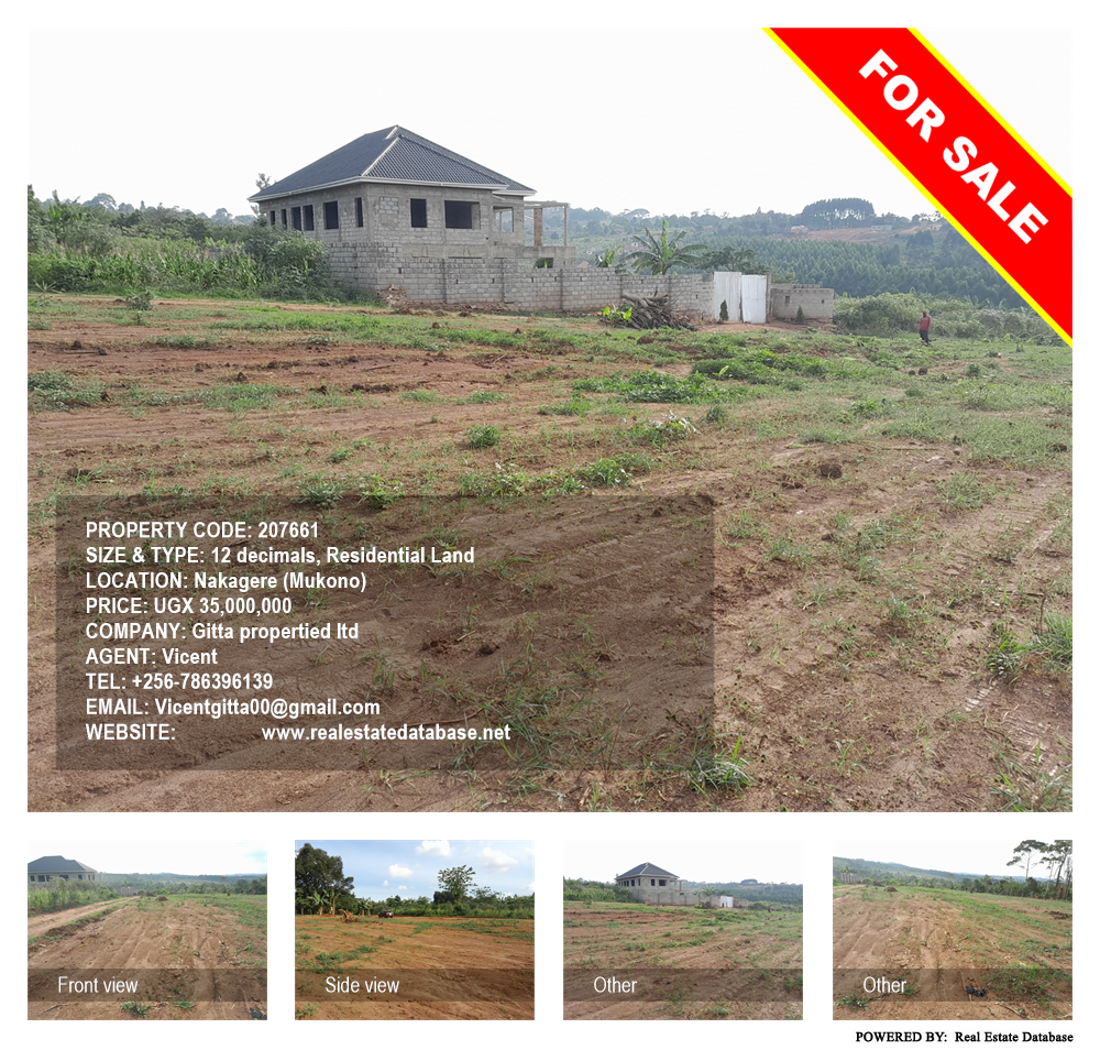 Residential Land  for sale in Nakagere Mukono Uganda, code: 207661