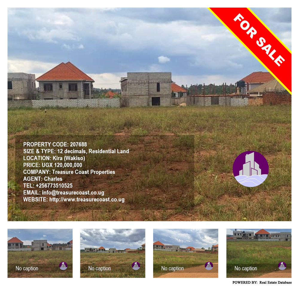 Residential Land  for sale in Kira Wakiso Uganda, code: 207688