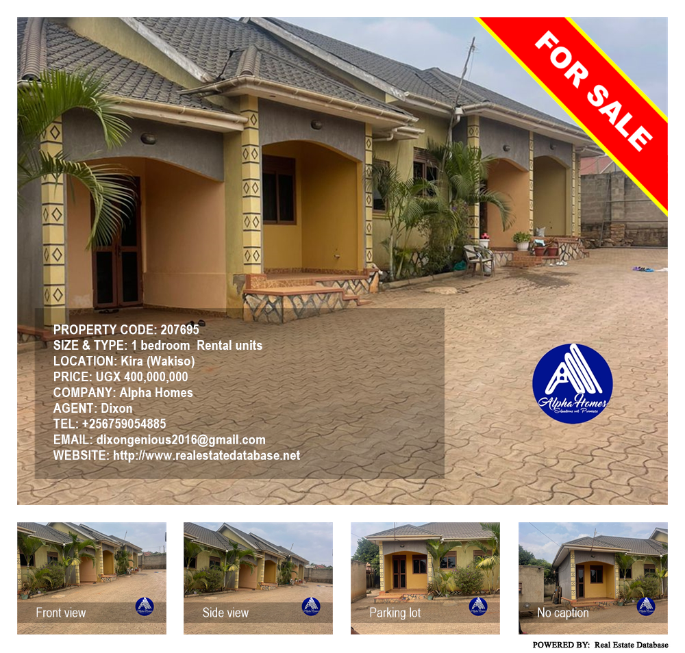 1 bedroom Rental units  for sale in Kira Wakiso Uganda, code: 207695