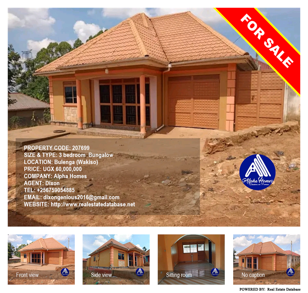 3 bedroom Bungalow  for sale in Bulenga Wakiso Uganda, code: 207699