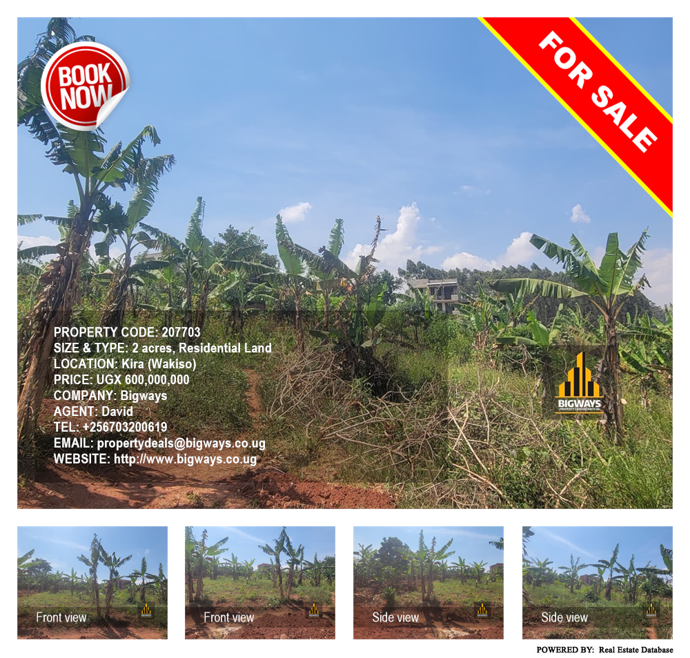 Residential Land  for sale in Kira Wakiso Uganda, code: 207703