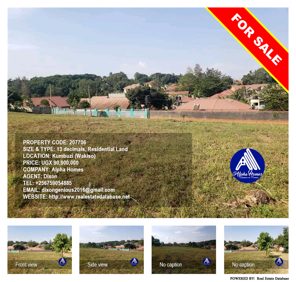 Residential Land  for sale in Kumbuzi Wakiso Uganda, code: 207706