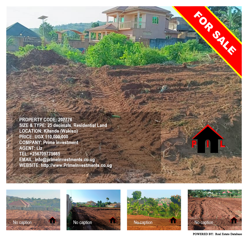 Residential Land  for sale in Kitende Wakiso Uganda, code: 207776