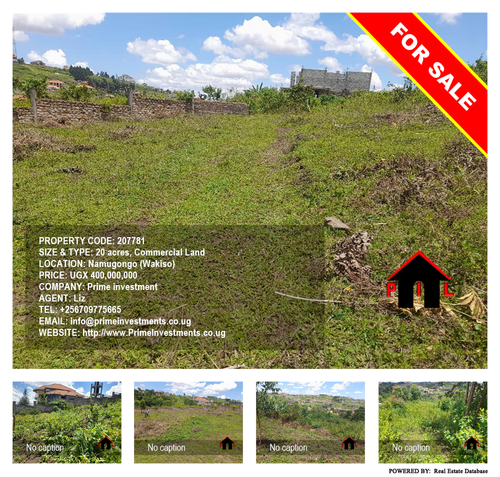 Commercial Land  for sale in Namugongo Wakiso Uganda, code: 207781