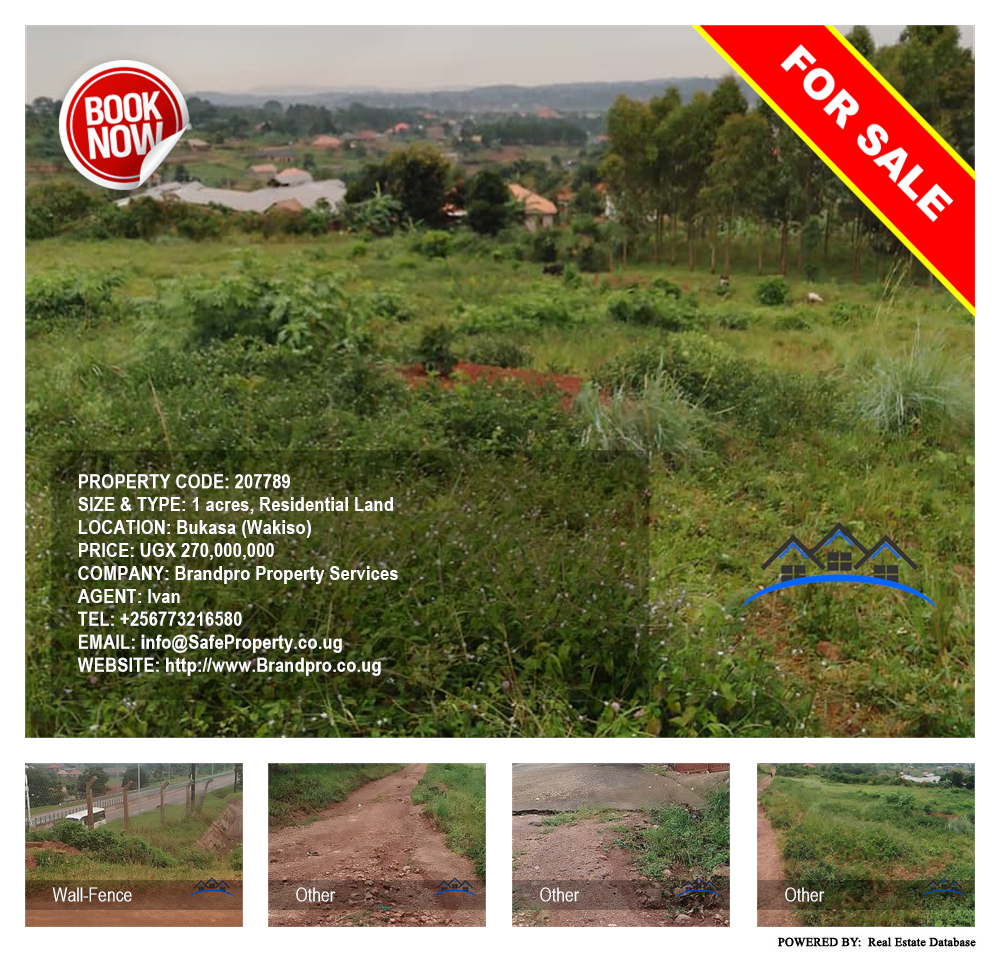 Residential Land  for sale in Bukasa Wakiso Uganda, code: 207789